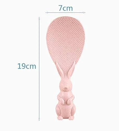 Rabbit Standing Non-Stick Rice Spoon (Pack of 3)